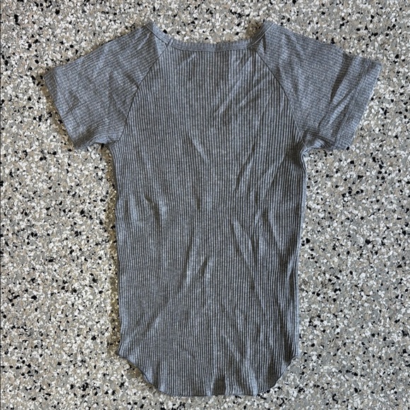 ROLLA'S Gray Ribbed Women's Top - Picture 4 of 6